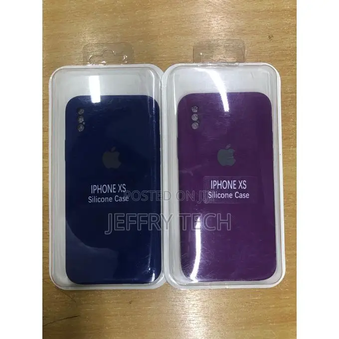 Apple iPhone Xs Luxurious Silicone Case Back Cover .