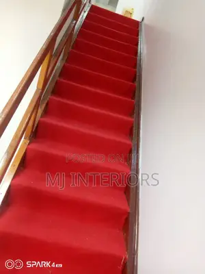 Elegant Stair Carpet Wall to Wall Installation Modern Look Upgrade