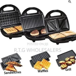 Sokany 3 in 1 Sandwich Maker Non-Stick Plates
