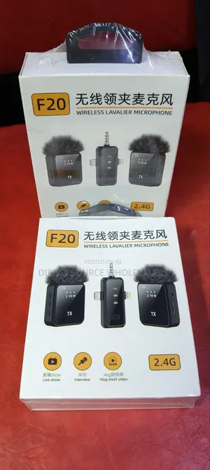 F20 Clip-on Wireless Microphone for Youtube Tiktok