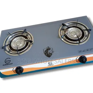 Eurochef 2 Burner Glass Top Gas Cooker