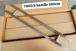 Back-to-Back Stainless Steel Square H-Style Pull Handle 100cm