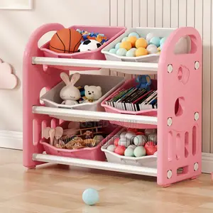 Kids Toy Organizers and Storage With 6 Removable Plastic Bins