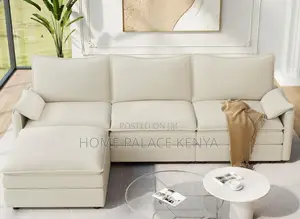 Home Sofa: 3 Seater Cloud Couch With Ottoman