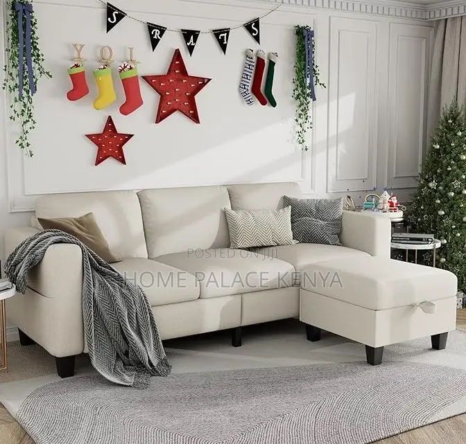 Home Sofa: 3 Seater Cloud Couch With Ottoman