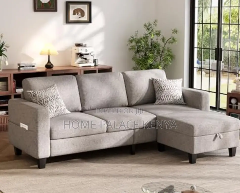 Home Sofa: 3 Seater Cloud Couch With Ottoman