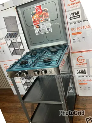 Eurochef Full Gas Standing Cooker With Shelves and Oven