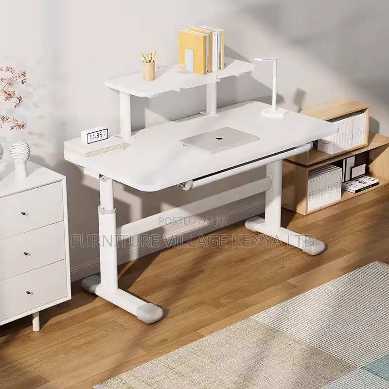 Modern Manual Adjustable White Training Table