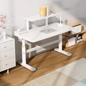Modern Manual Adjustable White Training Table