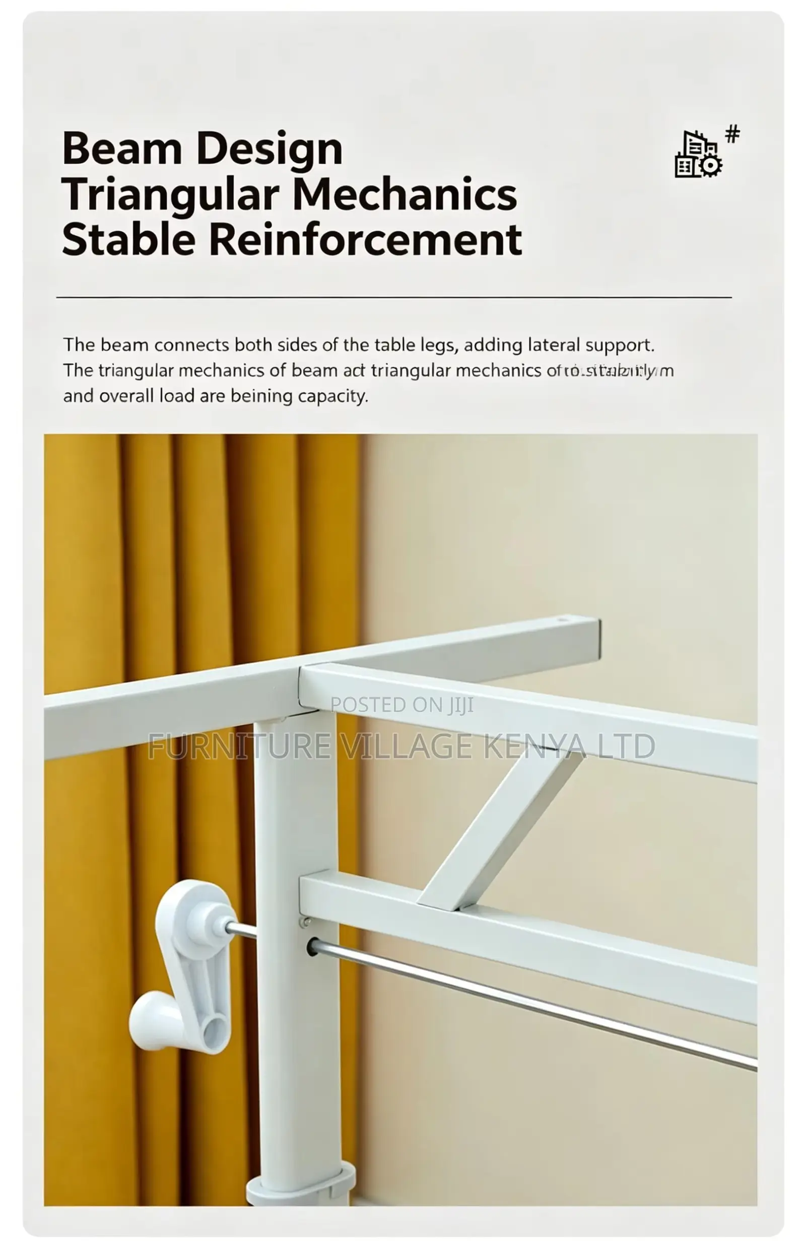 Modern Manual Adjustable White Training Table