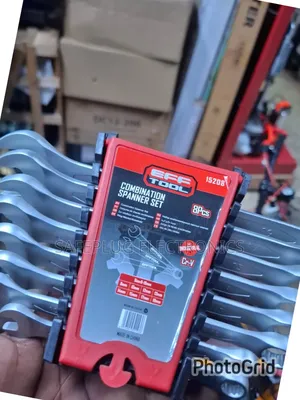 Tool Set With 8 Combination Wrenches