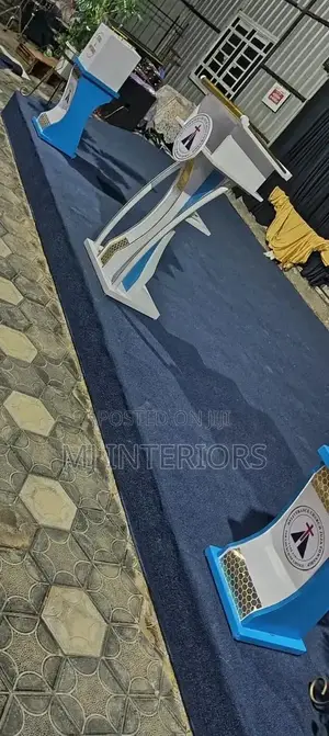 Luxury Blue Delta Carpet For Church Altar Interior Design