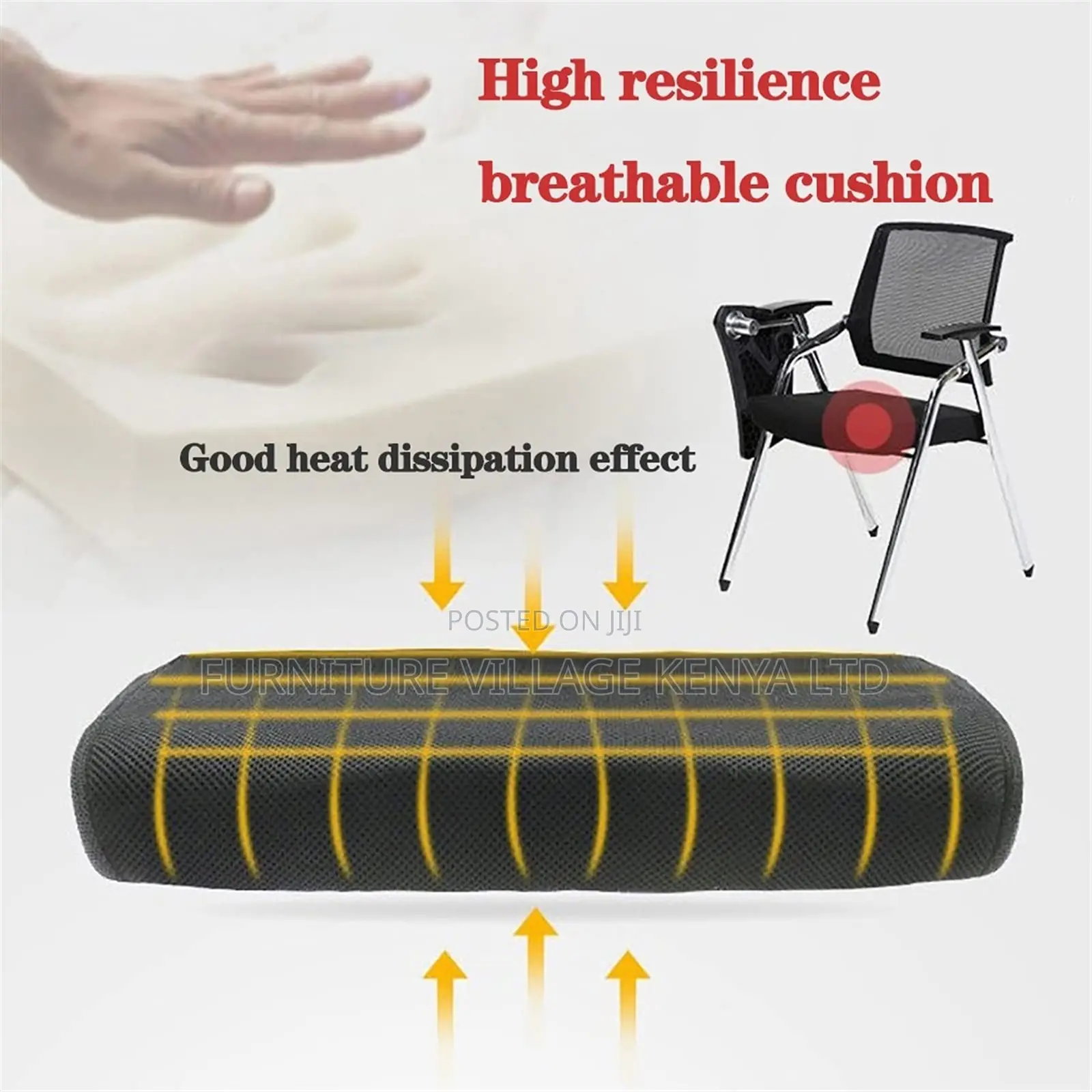 Foldable Stackable Mesh Home Office Training Chair