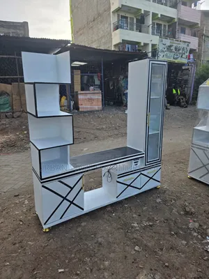 Tv Stand With Flowers Decor