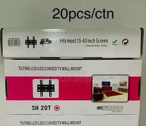 20t Tilting Steel Wall Mount - 15"-43" Tv