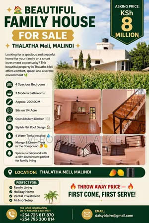 4bdrm Maisonette in Thalatha, Shella for sale
