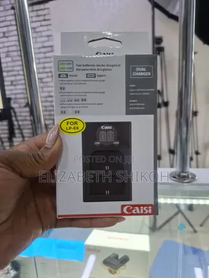 Caisi Dual Charger for Canon Lp-E6 Battery