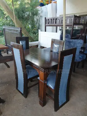 Modern 4-Seater Wooden Dining Table