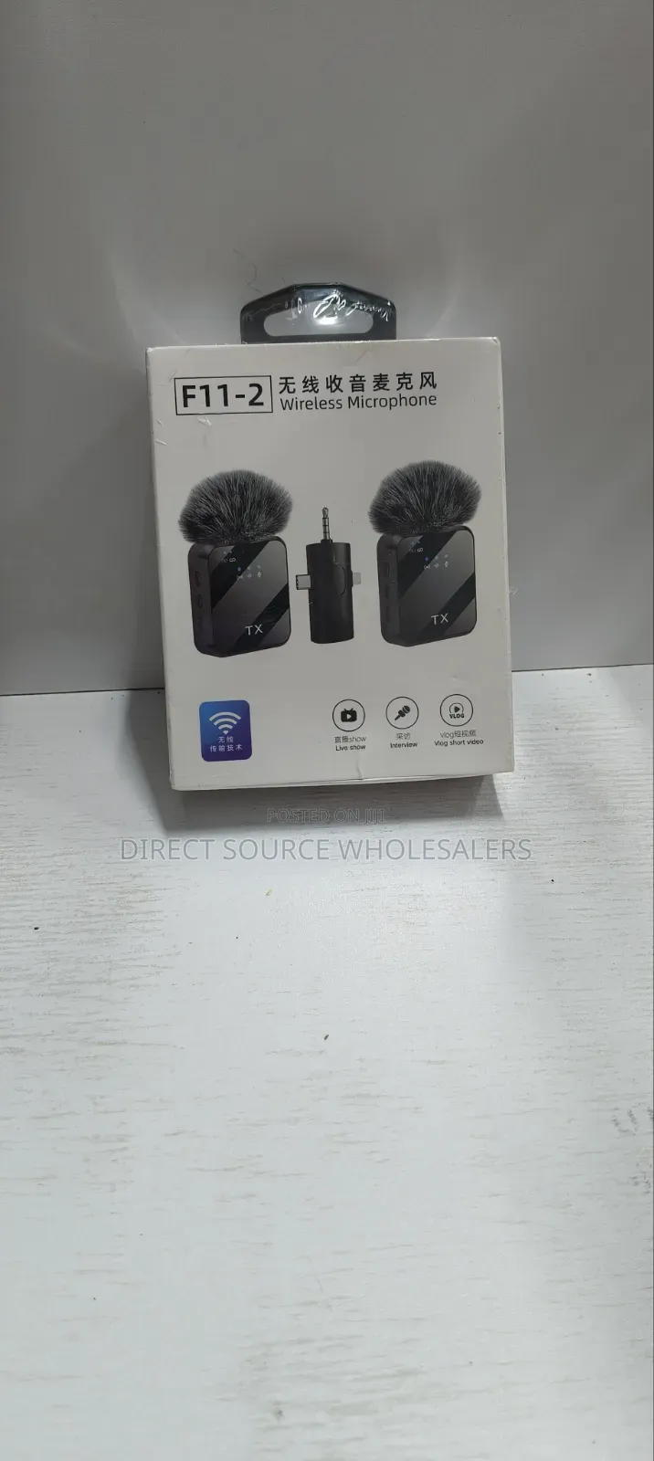 F11-2 Wireless Lavalier Microphone Dual Mic