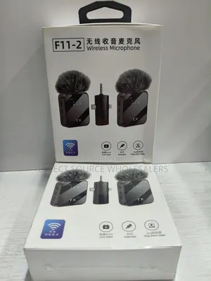 F11-2 Wireless Lavalier Microphone Dual Mic