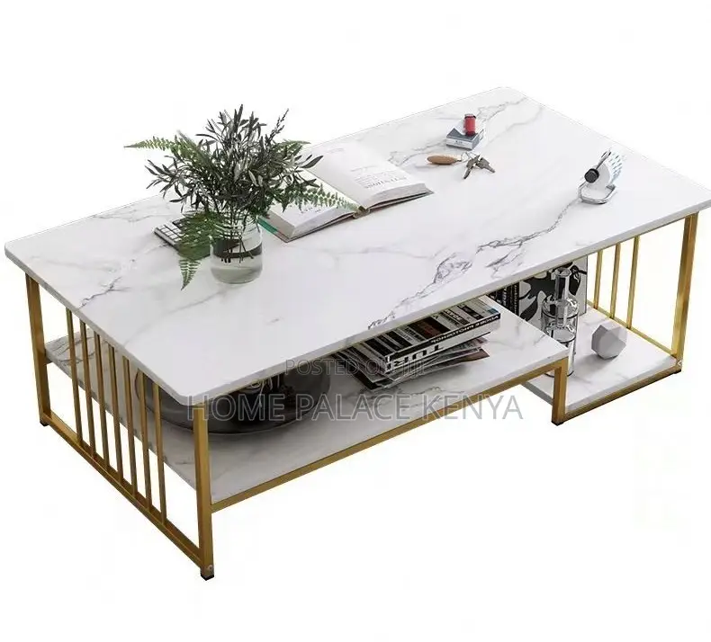 Household Table: Simple Coffee Table With Double Layer Design