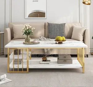 Household Table: Simple Coffee Table With Double Layer Design