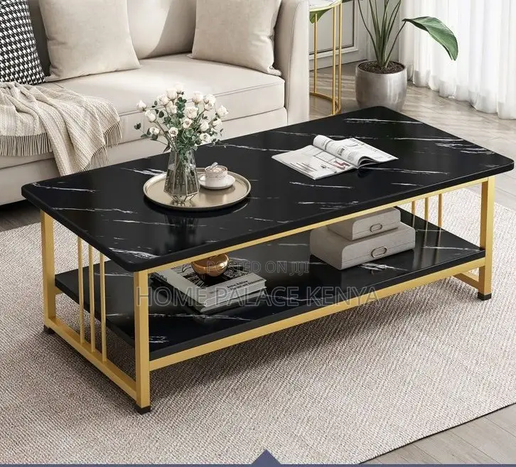 Household Table: Simple Coffee Table With Double Layer Design