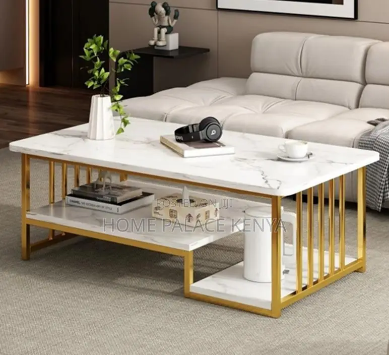 Household Table: Simple Coffee Table With Double Layer Design