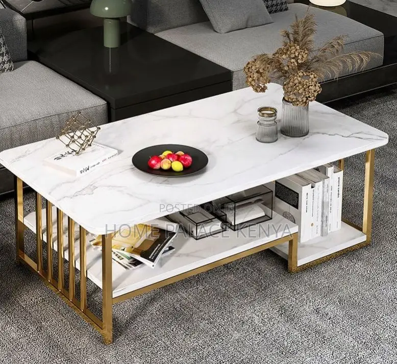 Household Table: Simple Coffee Table With Double Layer Design