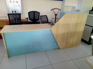 Office Desk : F4 Custom Modern 2.4-meter Reception Counter Desk