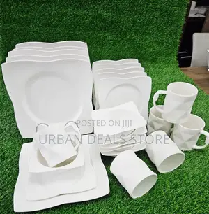 24pcs High Quality White Dinner Set