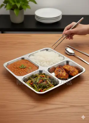 3 PCS 4 Partitions Steel Partitioned Plate*
