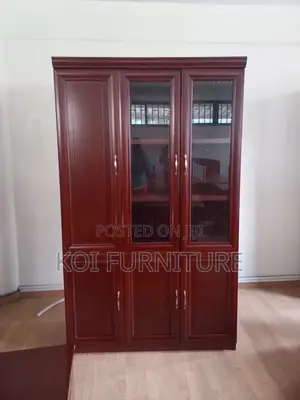 Office Cabinet : 3-Door Executive Filing Cabinet – Secure Stylish