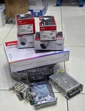 Dahua Complete CCTV Kit 4 Cameras DVR 500gb HDD Accessories