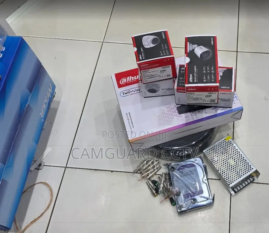 Dahua 4 Channel Surveillance Camera Package With 50m Coaxial Cable