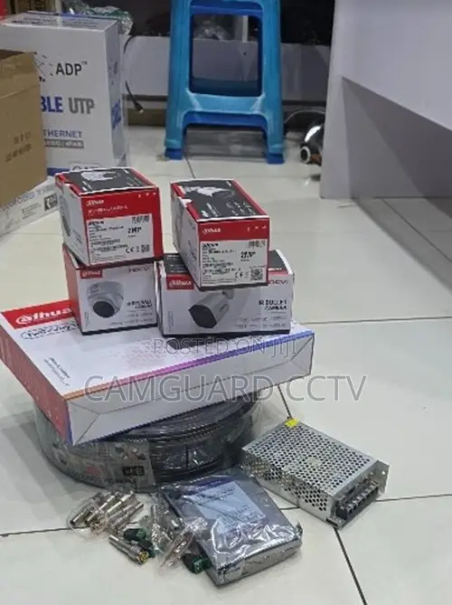 Dahua Security Camera System With 50m Cable and Power Supply