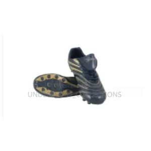 Navy Blue Adidas Predator Football Boots With Gold Detailing