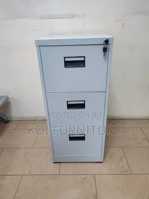 Office Cabinet : V12 3-Drawer Metallic Office Filing Cabinet