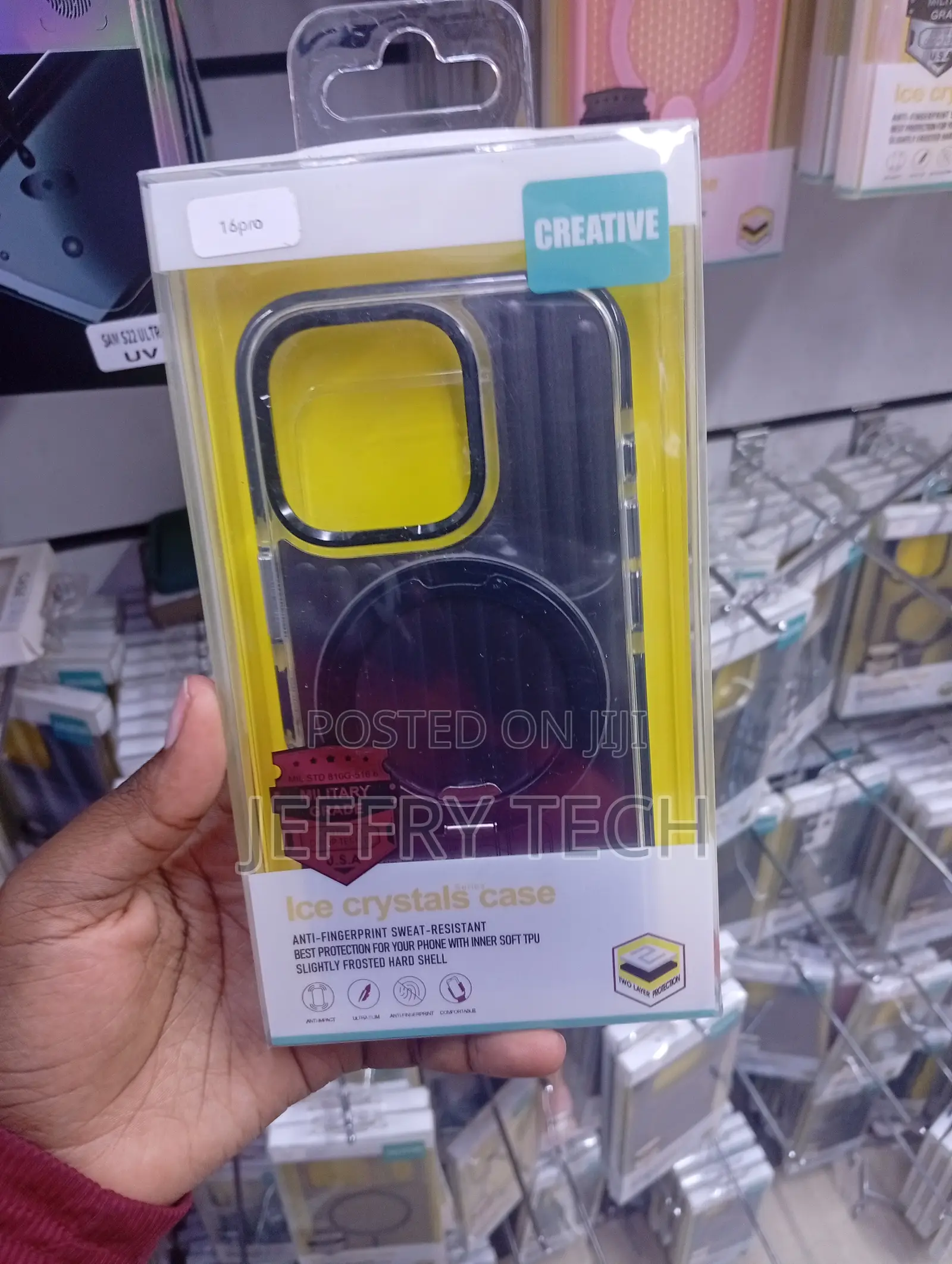 iPhone 15 Pro Max Ice Crystals Transparent Magsafe Cover