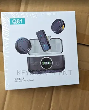 Q81 Clip on Wireless Microphone With Charging Case