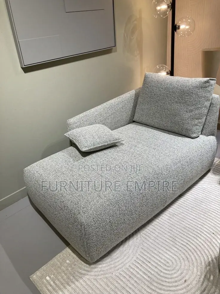 Modern Gray Chaise Lounge