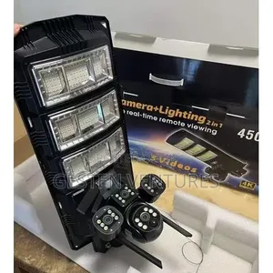 Modern 450w V380 Pro Solar Street Light and Security Camera System H9k