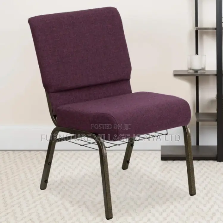 Modern Fabric Stackable Church Chair