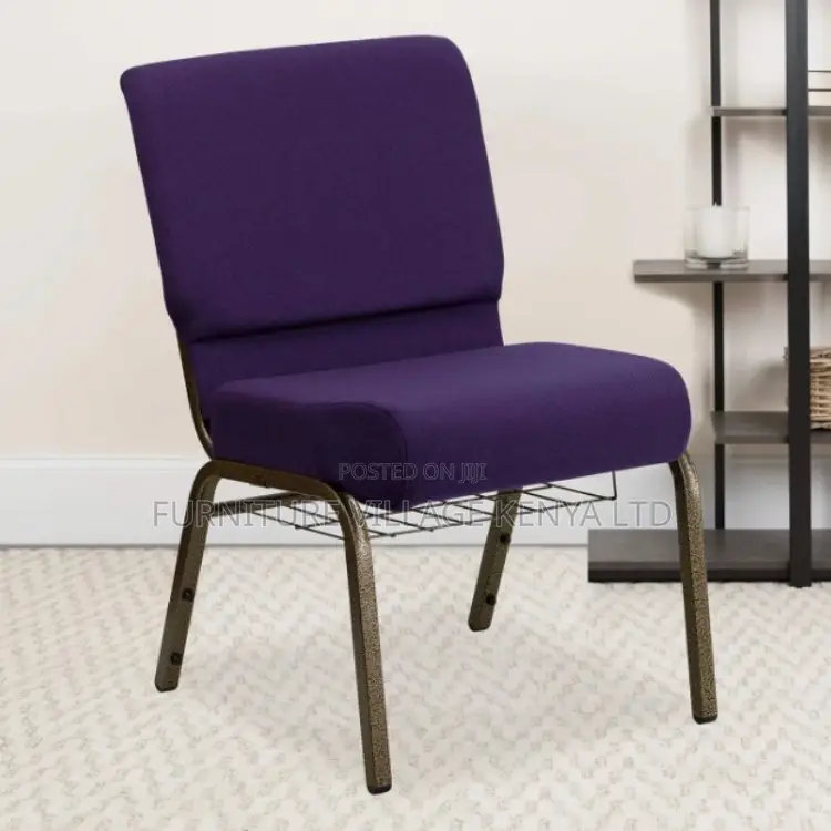 Modern Fabric Stackable Church Chair