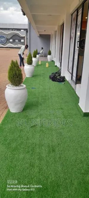 Artificial Grass Carpet for Clean Modern Outdoor Home Design