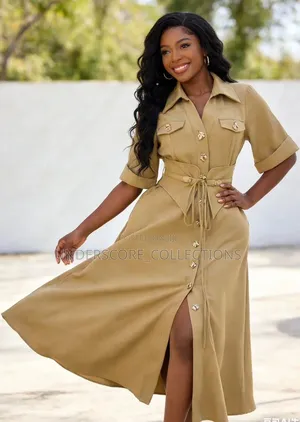 Ladies Maxi Button Up Dresses
