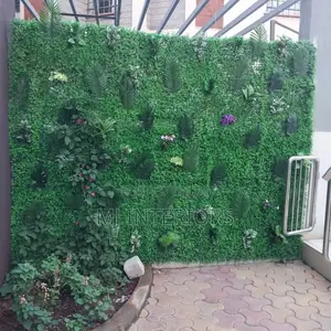 Realistic Boxwood Panels Artificial Green Wall Decoration