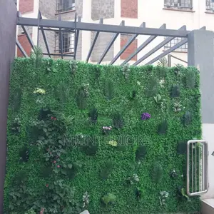 Artificial Green Wall Panels Boxwood Fence for Privacy Use