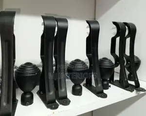 Strong Handcrafted Jua Kali Curtain Rods End Flowers
