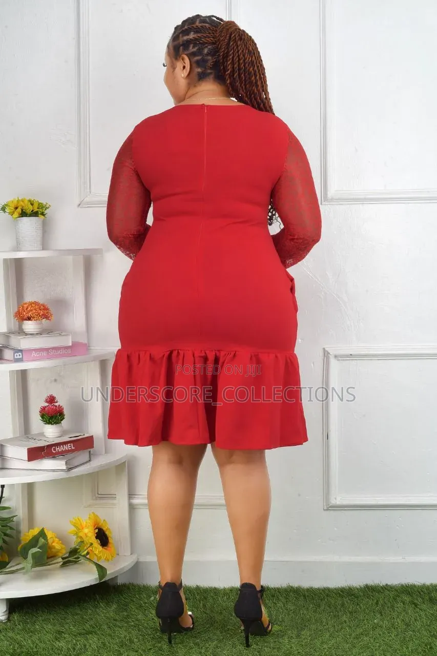 Ladies Plain Coloured Fish Shape Dresses